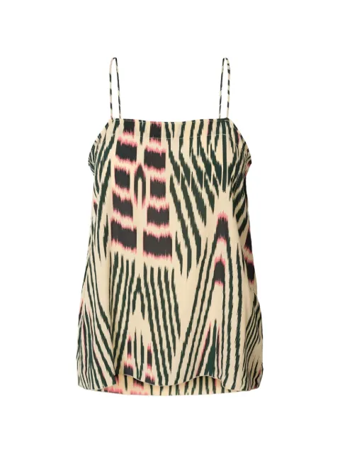 RABENS SALONER Karis patterned tank top Neutrals W26181113