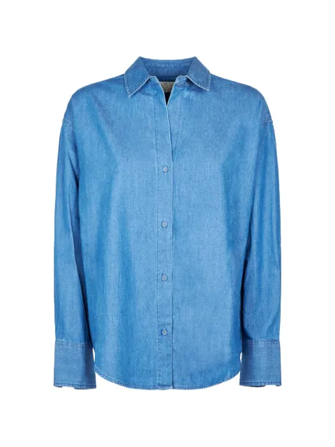 MC2 Saint Barth logo-embroidered cotton shirt Blue CYS000101122L