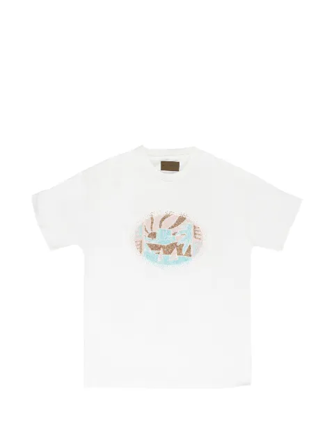 BIRTH OF ROYAL CHILD beaded T-shirt White BRCMTPS0004