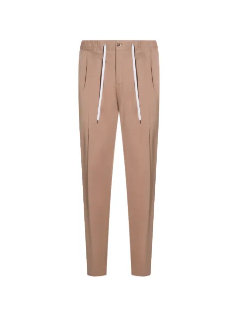 PT Torino drawstring pleat trousers Neutrals COTSCNZA0CL1VD05