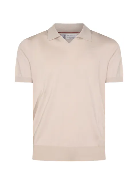 Brunello Cucinelli V-neck T-shirt Neutrals M29800145CDB04