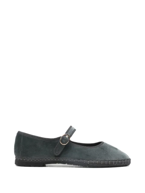 FLABELUS Javert buckle-fastening ballet flats Grey MJ01JAVERTGYGNPK