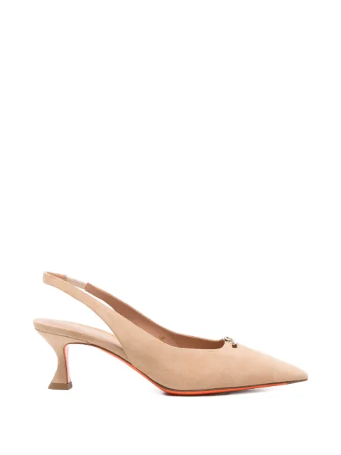 Santoni suede pumps Neutrals WDIS719818HAZN