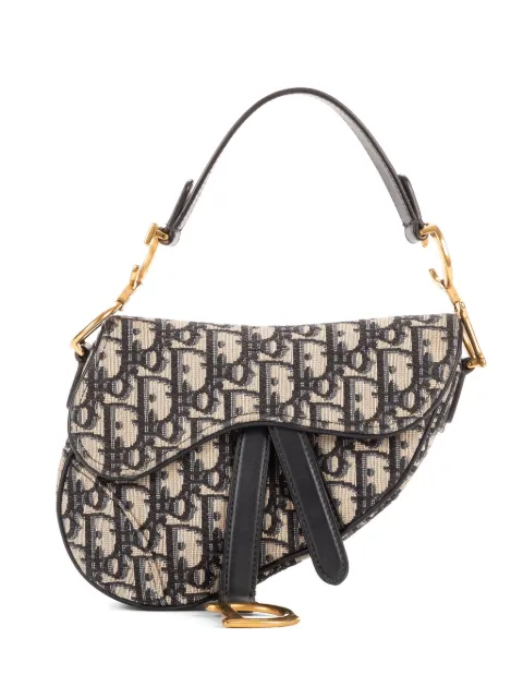 Christian Dior Pre-Owned mini Saddle Oblique shoulder bag Neutrals 05RU0169