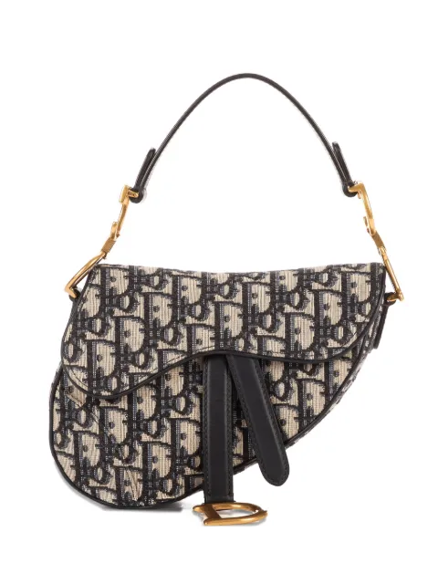 Christian Dior Pre-Owned mini Saddle Oblique shoulder bag Neutrals 28MA0230