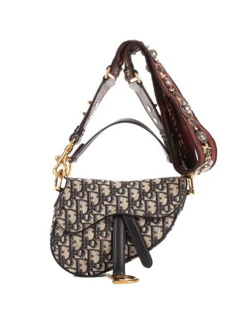 Christian Dior Pre-Owned mini Saddle Oblique shoulder bag Neutrals 05RU1113