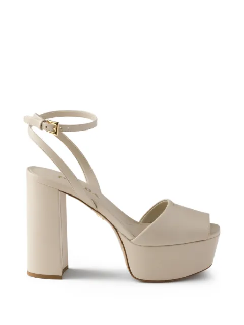 Prada nappa leather platform sandals Neutrals 1XP48BFE115038