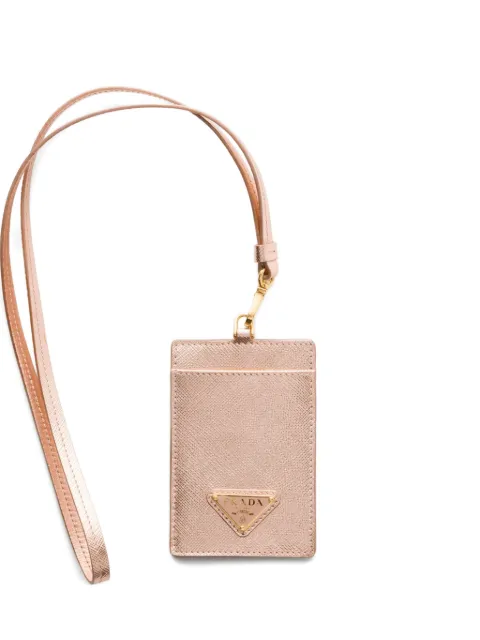 Prada leather badge holder Pink 1MC007QHH