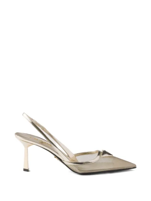 Prada leather heeled pumps White 1I891NF0751ABL
