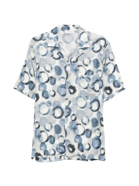 Tagliatore dot-print shirt Blue 270009U26E390