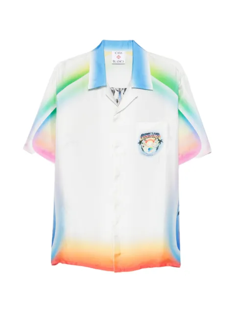 Casablanca Airspray logo-print shirt White MPF26SH00305