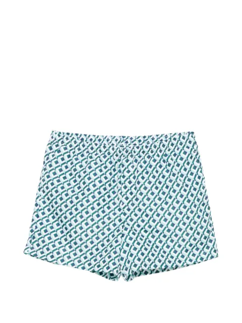 Casablanca print-detail pocket swim shorts White MPF26TR03202