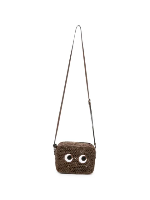 Anya Hindmarch eyes-motif mini bag Brown 207546