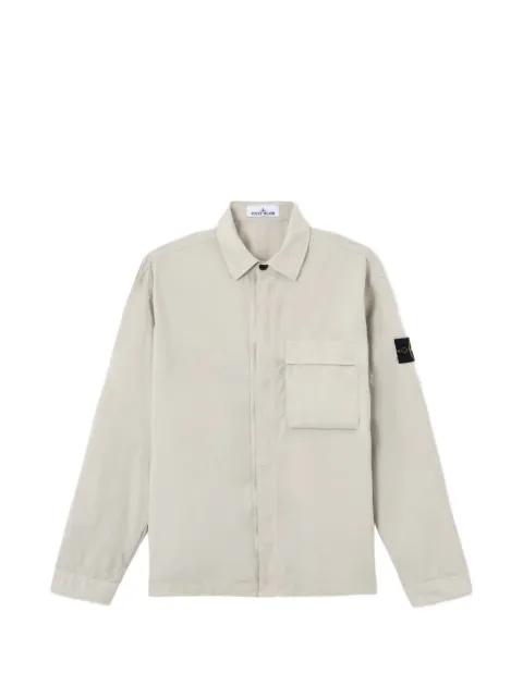 Stone Island 1200032 stretch cotton tela 'Paracadute' overshirt Grey L1S151200032S0003