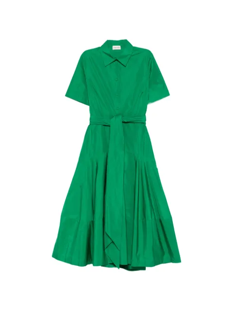 P.A.R.O.S.H. belt tiered mini dress Green PIMPY26D726097