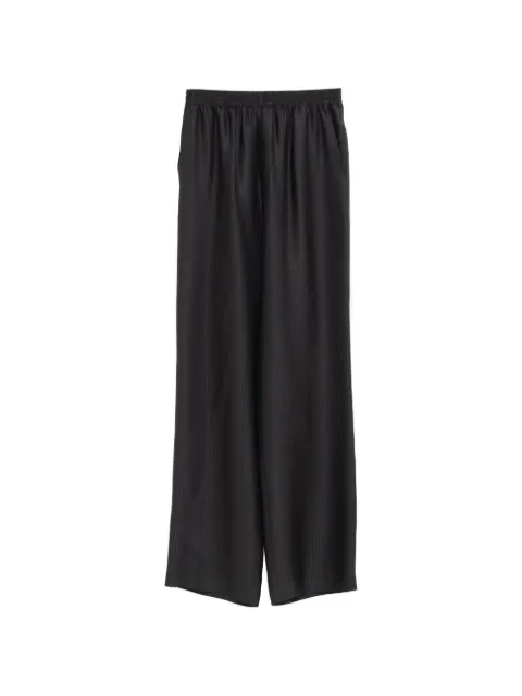 Petar Petrov elasticated striped trousers Black PPSS26PA02092