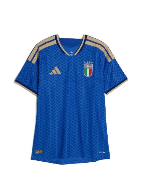 adidas FIGC V-neck graphic T-shirt Blue JL6934