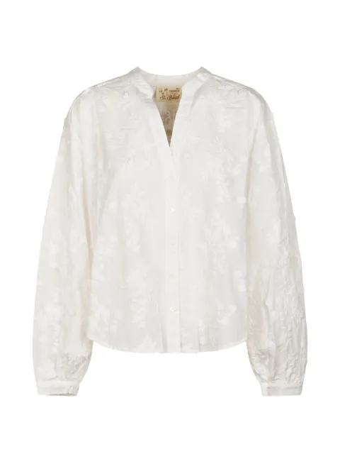 MC2 Saint Barth floral-embroidered shirt White LIO000101439L