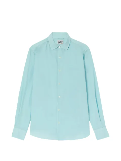 MC2 Saint Barth logo-embroidered shirt Blue LCM0001