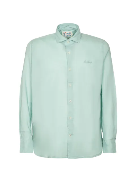 MC2 Saint Barth logo-embroidered long-sleeve shirt Green LCM000100160L
