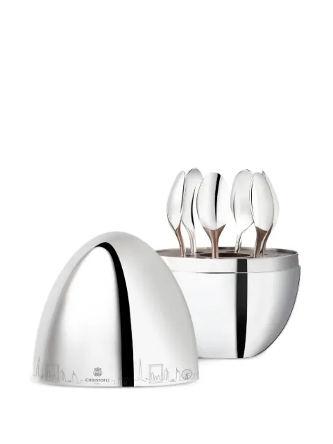 Christofle Dubai Mood silver-plated espresso spoon set Silver 3570660331112