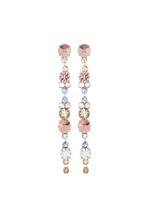 Forte Forte crystal-pendant earrings Silver 14686MYJEWEL