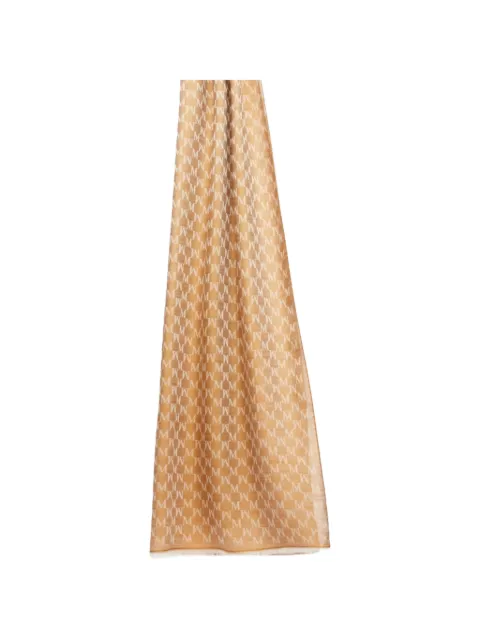 Max Mara monogram scarf Brown 2614541082600