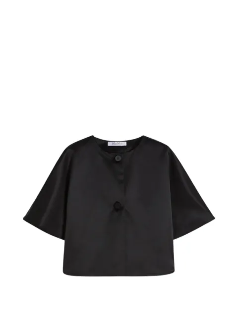 Max Mara Mxautile buttoned cape Black 2614731062600
