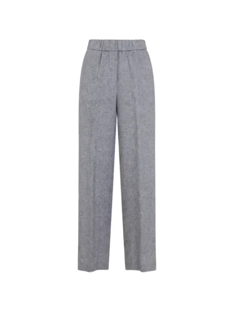 Peserico elasticated-waist trousers Blue P0412402600