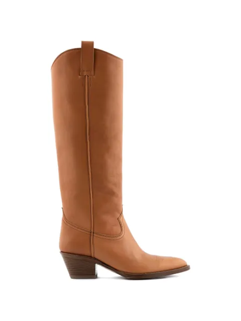 Buttero Annie pull-tab knee-high cowboy boots Brown B10193ETRUDC