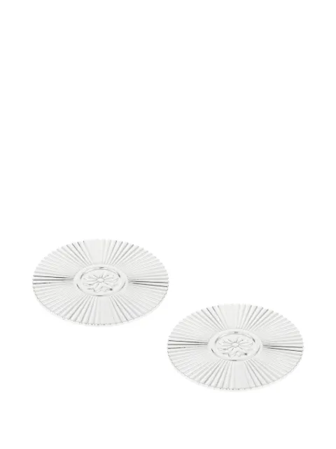 Christofle palmettes malmaison glass coasters Silver 3570660558762