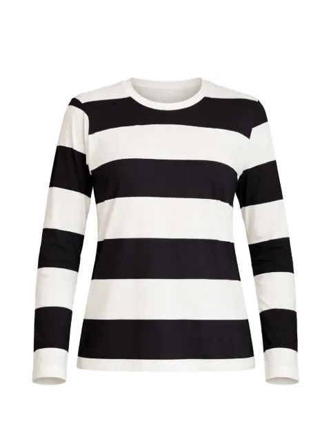 Cynthia Rowley striped long-sleeve top White 24S1TP20CO
