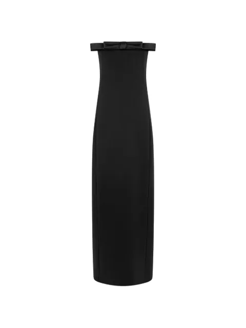 TOM FORD bow-detail strapless maxi dress Black AB3642FAX1710
