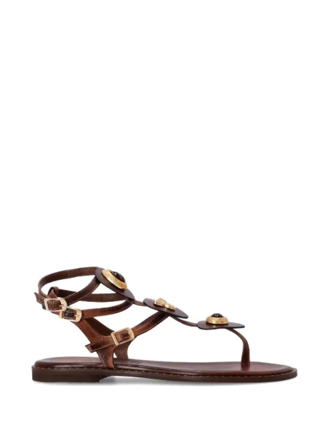 Kotris Sandals Alkyone embellishment-buckle sandals Brown K3030