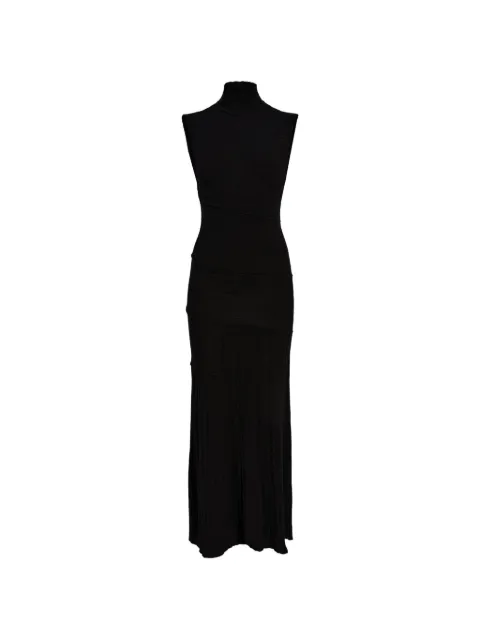Proenza Schouler Federica pleated midi dress Black R2617321KY415