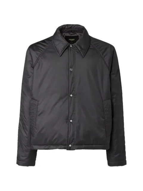 FENDI long-sleeve padded jacket Black FAA968AVIR