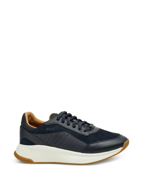 BOSS TTNM Evo trainers in leather and suede Blue 50557865
