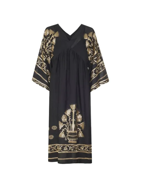 GREEK ARCHAIC KORI Crete dress Black S25K430582