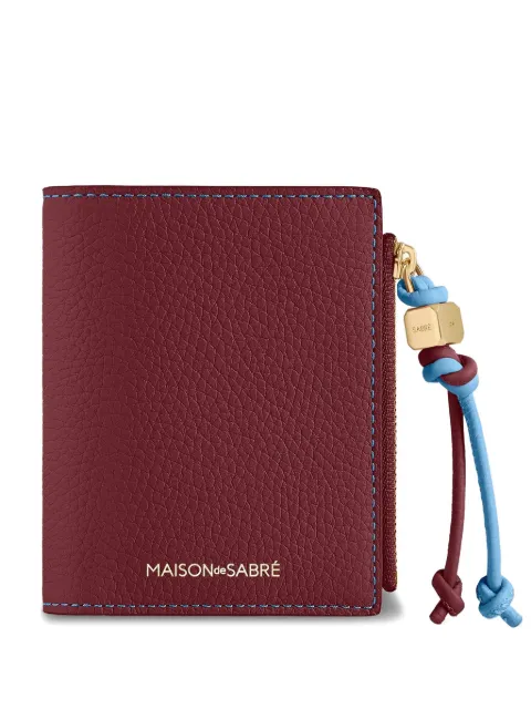 MAISON de SABRÉ leather bifold wallet Red ZIBI