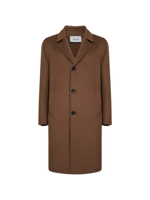 D4.0 three-button lapel-collar coat Brown D1JFW25260005M041