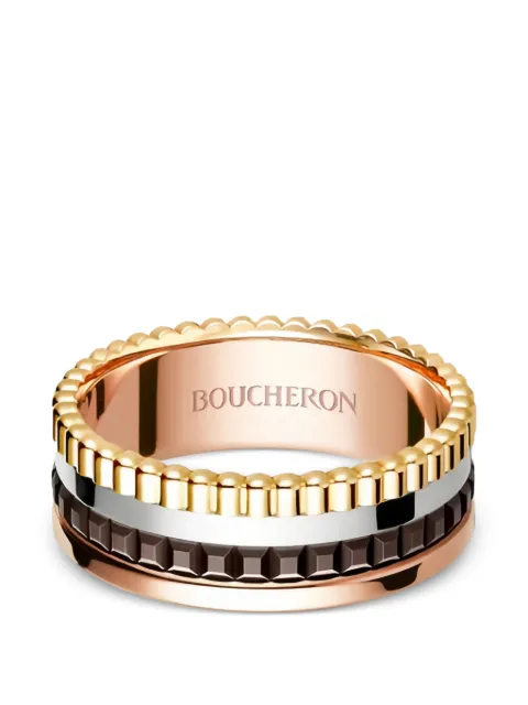 Boucheron Quatre Classique three gold-tone ring Pink JRG0029059