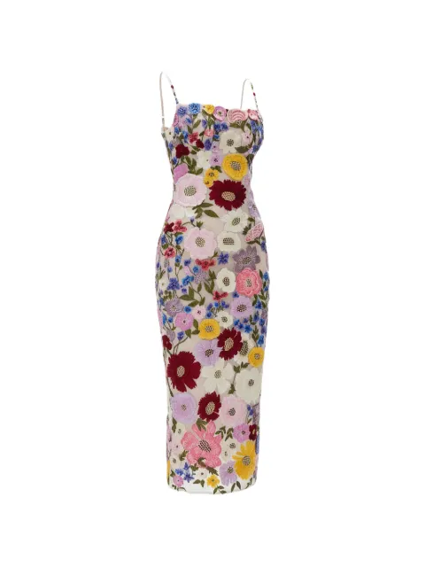 Rachel Gilbert Nya floral midi dress Neutrals 22FRG61072MLT