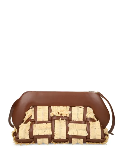 Themoirè woven fringe crossbodyt bag Brown 261WTMB00