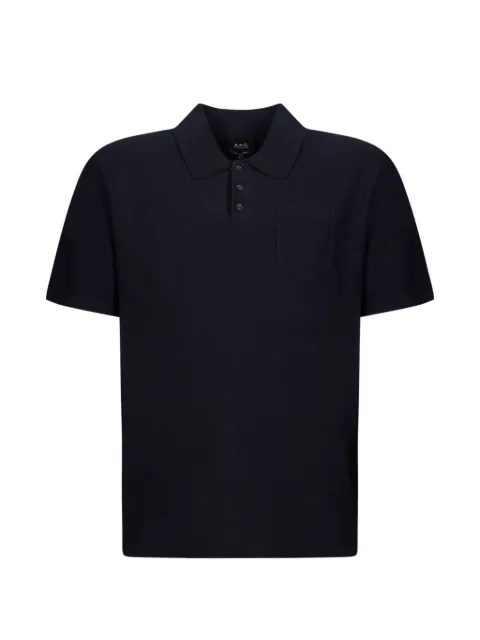 A.P.C. pocket polo shirt Blue COHNXH23476IAK