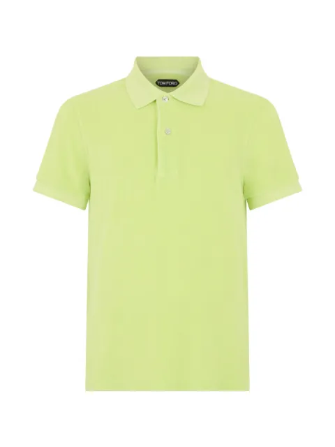 TOM FORD button polo shirt Green JPS003JMC079