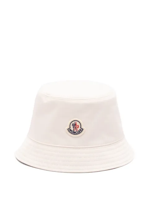 Moncler logo-patch bucket hat Neutrals L10933B0002254A1K