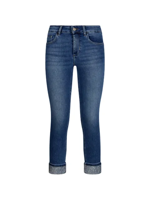 LIU JO rhinestone-appliqué five-pockets jeans Blue UA6006D0305