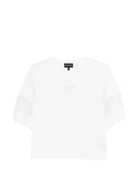 Emporio Armani logo-appliqué short-sleeve T-shirt White EW004390