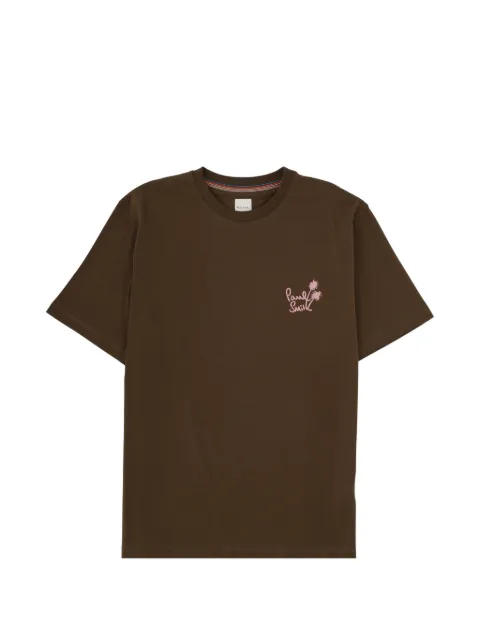 Paul Smith logo detail T-shirt Brown M1R919TVP546068
