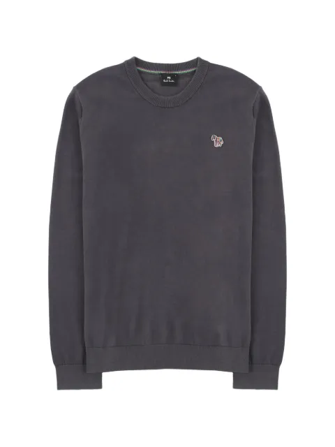 PS Paul Smith crew-neck embroidered-logo sweater Grey M2R503XZM218576